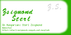 zsigmond sterl business card